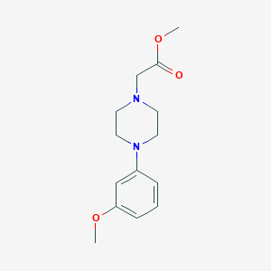 molecular formula C14H20N2O3 B5491837 methyl [4-(3-methoxyphenyl)-1-piperazinyl]acetate 