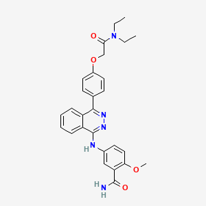 molecular formula C28H29N5O4 B5491881 5-[(4-{4-[2-(diethylamino)-2-oxoethoxy]phenyl}-1-phthalazinyl)amino]-2-methoxybenzamide 