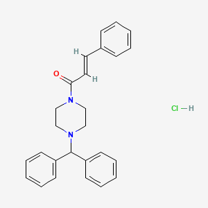 molecular formula C26H27ClN2O B5491904 1-cinnamoyl-4-(diphenylmethyl)piperazine hydrochloride 