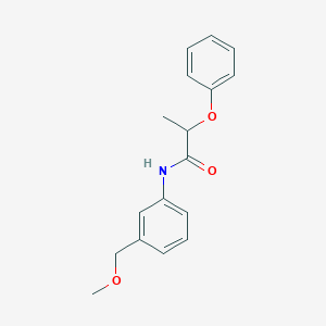molecular formula C17H19NO3 B5491935 N-[3-(methoxymethyl)phenyl]-2-phenoxypropanamide 