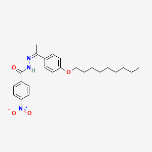 molecular formula C24H31N3O4 B5491953 4-nitro-N'-{1-[4-(nonyloxy)phenyl]ethylidene}benzohydrazide 