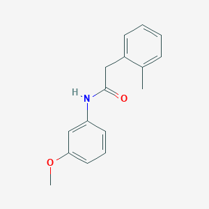 molecular formula C16H17NO2 B5492012 N-(3-methoxyphenyl)-2-(2-methylphenyl)acetamide 