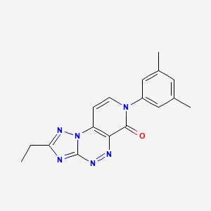 molecular formula C17H16N6O B5492041 7-(3,5-dimethylphenyl)-2-ethylpyrido[4,3-e][1,2,4]triazolo[5,1-c][1,2,4]triazin-6(7H)-one 