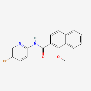 molecular formula C17H13BrN2O2 B5492057 N-(5-bromo-2-pyridinyl)-1-methoxy-2-naphthamide 