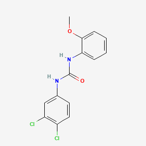 molecular formula C14H12Cl2N2O2 B5492083 N-(3,4-dichlorophenyl)-N'-(2-methoxyphenyl)urea 