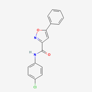 N-(4-chlorophenyl)-5-phenyl-3-isoxazolecarboxamide