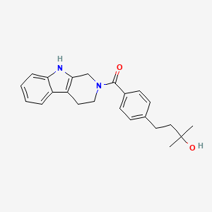 molecular formula C23H26N2O2 B5492201 2-methyl-4-[4-(1,3,4,9-tetrahydro-2H-beta-carbolin-2-ylcarbonyl)phenyl]-2-butanol 