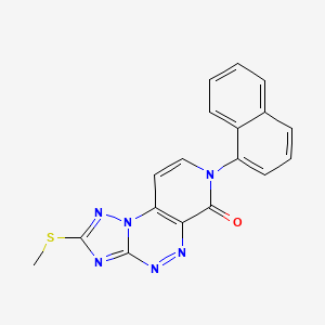 2-(methylthio)-7-(1-naphthyl)pyrido[4,3-e][1,2,4]triazolo[5,1-c][1,2,4]triazin-6(7H)-one