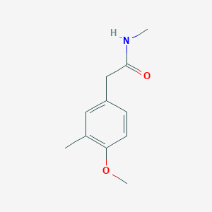 molecular formula C11H15NO2 B5492384 2-(4-methoxy-3-methylphenyl)-N-methylacetamide 