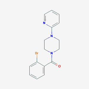molecular formula C16H16BrN3O B5492431 1-(2-bromobenzoyl)-4-(2-pyridinyl)piperazine 