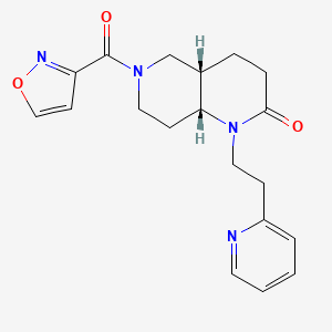 (4aS*,8aR*)-6-(isoxazol-3-ylcarbonyl)-1-(2-pyridin-2-ylethyl)octahydro-1,6-naphthyridin-2(1H)-one