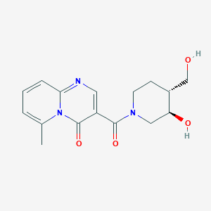 molecular formula C16H19N3O4 B5492481 3-{[(3R*,4R*)-3-hydroxy-4-(hydroxymethyl)-1-piperidinyl]carbonyl}-6-methyl-4H-pyrido[1,2-a]pyrimidin-4-one 