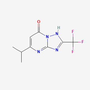 molecular formula C9H9F3N4O B5492518 5-isopropyl-2-(trifluoromethyl)[1,2,4]triazolo[1,5-a]pyrimidin-7(4H)-one 