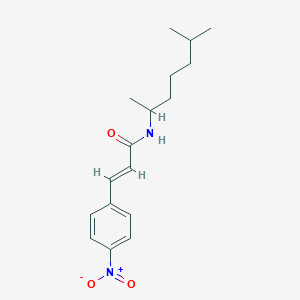N-(1,5-dimethylhexyl)-3-(4-nitrophenyl)acrylamide