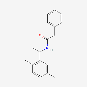 molecular formula C18H21NO B5492689 N-[1-(2,5-dimethylphenyl)ethyl]-2-phenylacetamide 
