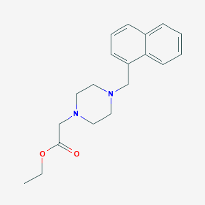 molecular formula C19H24N2O2 B5492725 ethyl [4-(1-naphthylmethyl)-1-piperazinyl]acetate 