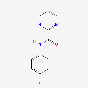 molecular formula C11H8FN3O B5492731 N-(4-fluorophenyl)-2-pyrimidinecarboxamide 