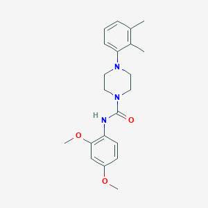 molecular formula C21H27N3O3 B5492769 N-(2,4-dimethoxyphenyl)-4-(2,3-dimethylphenyl)-1-piperazinecarboxamide 