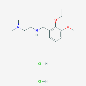 molecular formula C14H26Cl2N2O2 B5492778 N'-(2-ethoxy-3-methoxybenzyl)-N,N-dimethyl-1,2-ethanediamine dihydrochloride 