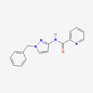 molecular formula C16H14N4O B5492845 N-(1-benzyl-1H-pyrazol-3-yl)-2-pyridinecarboxamide 