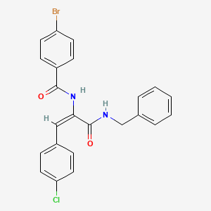 molecular formula C23H18BrClN2O2 B5492992 N-[1-[(benzylamino)carbonyl]-2-(4-chlorophenyl)vinyl]-4-bromobenzamide 