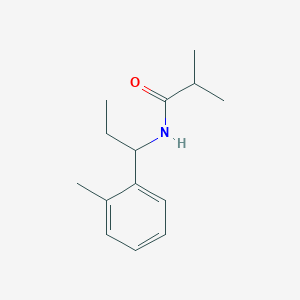 2-methyl-N-[1-(2-methylphenyl)propyl]propanamide
