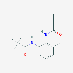 molecular formula C17H26N2O2 B5493088 N,N'-(3-methyl-1,2-phenylene)bis(2,2-dimethylpropanamide) 