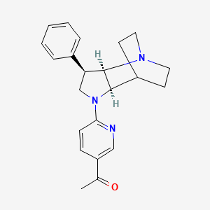 molecular formula C22H25N3O B5493108 1-{6-[(3R*,3aR*,7aR*)-3-phenylhexahydro-4,7-ethanopyrrolo[3,2-b]pyridin-1(2H)-yl]pyridin-3-yl}ethanone 