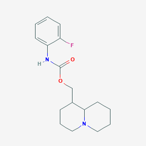 molecular formula C17H23FN2O2 B5493214 octahydro-2H-quinolizin-1-ylmethyl (2-fluorophenyl)carbamate 
