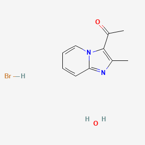 1-(2-methylimidazo[1,2-a]pyridin-3-yl)ethanone hydrobromide hydrate