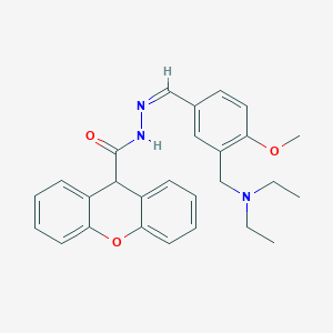 molecular formula C27H29N3O3 B5493275 N'-{3-[(diethylamino)methyl]-4-methoxybenzylidene}-9H-xanthene-9-carbohydrazide 