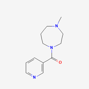 molecular formula C12H17N3O B5493287 1-methyl-4-(3-pyridinylcarbonyl)-1,4-diazepane 