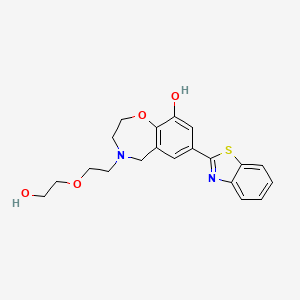 molecular formula C20H22N2O4S B5493338 7-(1,3-benzothiazol-2-yl)-4-[2-(2-hydroxyethoxy)ethyl]-2,3,4,5-tetrahydro-1,4-benzoxazepin-9-ol 