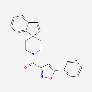 molecular formula C23H20N2O2 B5493351 1'-[(5-phenyl-3-isoxazolyl)carbonyl]spiro[indene-1,4'-piperidine] 