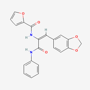 N-[1-(anilinocarbonyl)-2-(1,3-benzodioxol-5-yl)vinyl]-2-furamide
