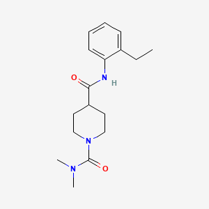 molecular formula C17H25N3O2 B5493396 N~4~-(2-ethylphenyl)-N~1~,N~1~-dimethyl-1,4-piperidinedicarboxamide 
