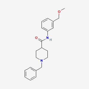 molecular formula C21H26N2O2 B5493409 1-benzyl-N-[3-(methoxymethyl)phenyl]-4-piperidinecarboxamide 