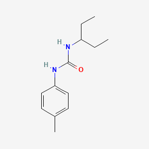 molecular formula C13H20N2O B5493456 N-(1-ethylpropyl)-N'-(4-methylphenyl)urea 