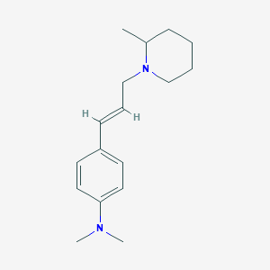 molecular formula C17H26N2 B5493499 N,N-dimethyl-4-[3-(2-methyl-1-piperidinyl)-1-propen-1-yl]aniline 