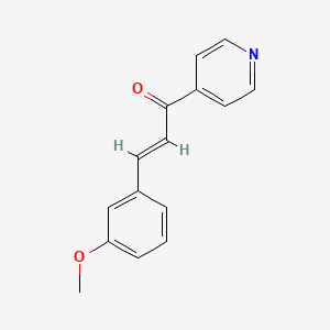 molecular formula C15H13NO2 B5493501 3-(3-methoxyphenyl)-1-(4-pyridinyl)-2-propen-1-one 