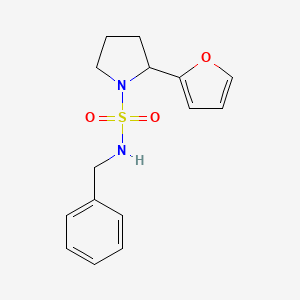 molecular formula C15H18N2O3S B5493563 N-benzyl-2-(2-furyl)pyrrolidine-1-sulfonamide 