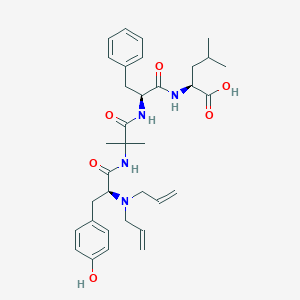 molecular formula C38H53N5O7 B549361 N,N-Diallyl-tyrosyl-alpha-aminoisobutyric acid-phenylalanyl-leucine CAS No. 89352-67-0