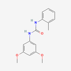 molecular formula C16H18N2O3 B5493641 N-(3,5-dimethoxyphenyl)-N'-(2-methylphenyl)urea 