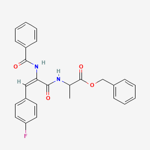 molecular formula C26H23FN2O4 B5493677 benzyl N-[2-(benzoylamino)-3-(4-fluorophenyl)acryloyl]alaninate 