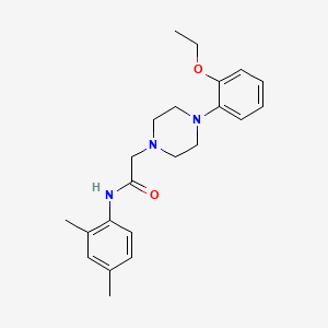 molecular formula C22H29N3O2 B5493686 N-(2,4-dimethylphenyl)-2-[4-(2-ethoxyphenyl)-1-piperazinyl]acetamide 