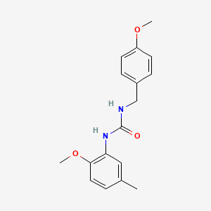 molecular formula C17H20N2O3 B5493834 N-(4-methoxybenzyl)-N'-(2-methoxy-5-methylphenyl)urea 