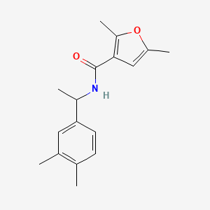 molecular formula C17H21NO2 B5493841 N-[1-(3,4-dimethylphenyl)ethyl]-2,5-dimethyl-3-furamide 