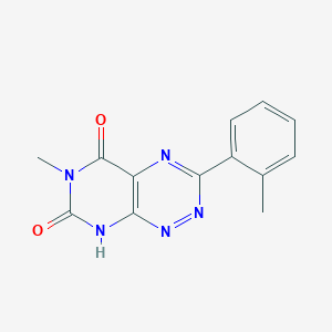 molecular formula C13H11N5O2 B5493863 6-methyl-3-(2-methylphenyl)pyrimido[5,4-e][1,2,4]triazine-5,7(6H,8H)-dione 