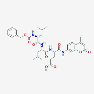 molecular formula C₃₅H₄₄N₄O₉ B549388 Z-Leu-Leu-Glu-AMC CAS No. 348086-66-8