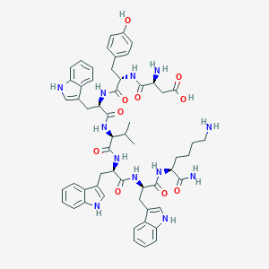 molecular formula C57H68N12O10 B549389 neurokinin A(4-10), Tyr(5)-Trp(6,8,9)-Lys(10)- CAS No. 135306-85-3